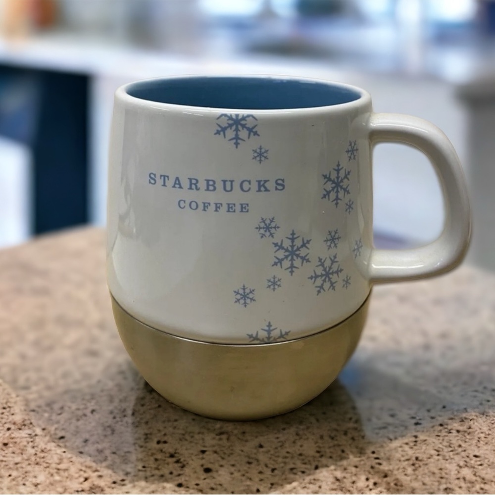 Starbucks 2007 Christmas/Holiday 14oz Stainless/Ceramic Mug